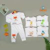 Bộ sơ sinh chồm vai tay dài quần dài